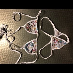 Wicked Weasel White/Floral Bikini (S)